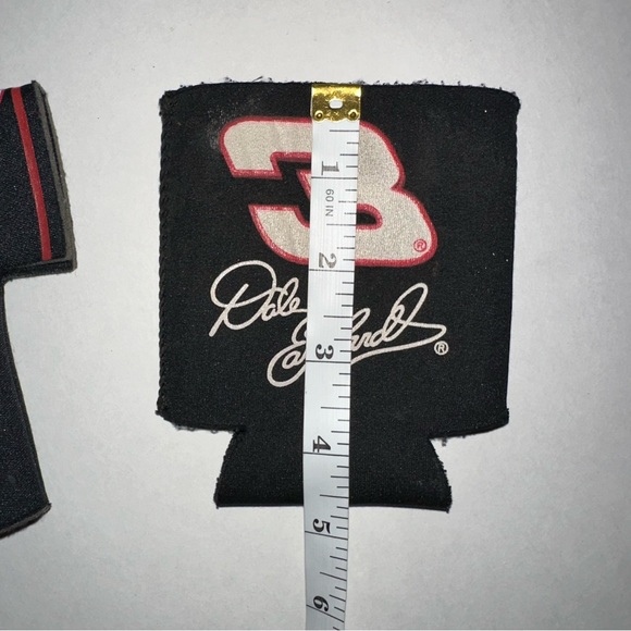 Dale Earnhardt coozies set 2 black beer huggers koozies   race racecar racing #3 - Picture 5 of 5
